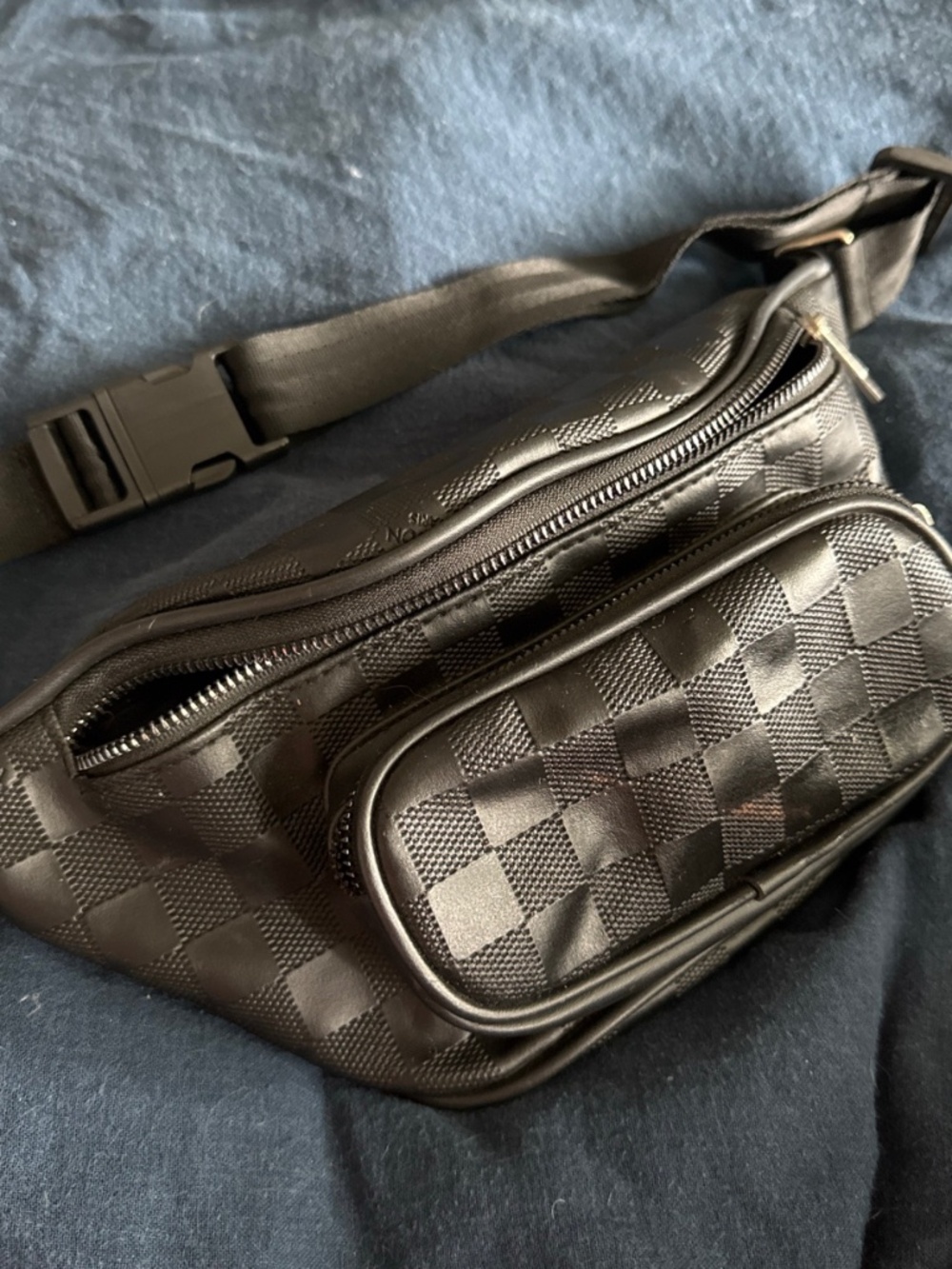 Louis Vuitton Damier Graphite Black Waist Belt Bag - Picture 4 of 6